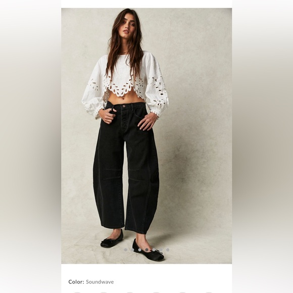 We The Free Denim - We The Free Good Luck Mid- Rise Barrel Jeans